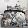 Set Biancheria da Letto Anime Jujutsu Kaisen Copripiumino Copri Piumone per Camera da Letto Singolo Twin King Size Coperta Tessile per la Casa