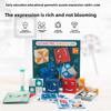 Geometric Matching Shape Face Change Cube Blocks Kids Educate Toy Early Develop