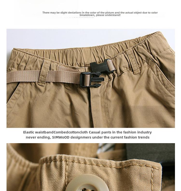 Herren Sommer Baumwoll-Overall mit lockerer Passform, mehreren Taschen und mittellangen Shorts für die Freizeit im Freien