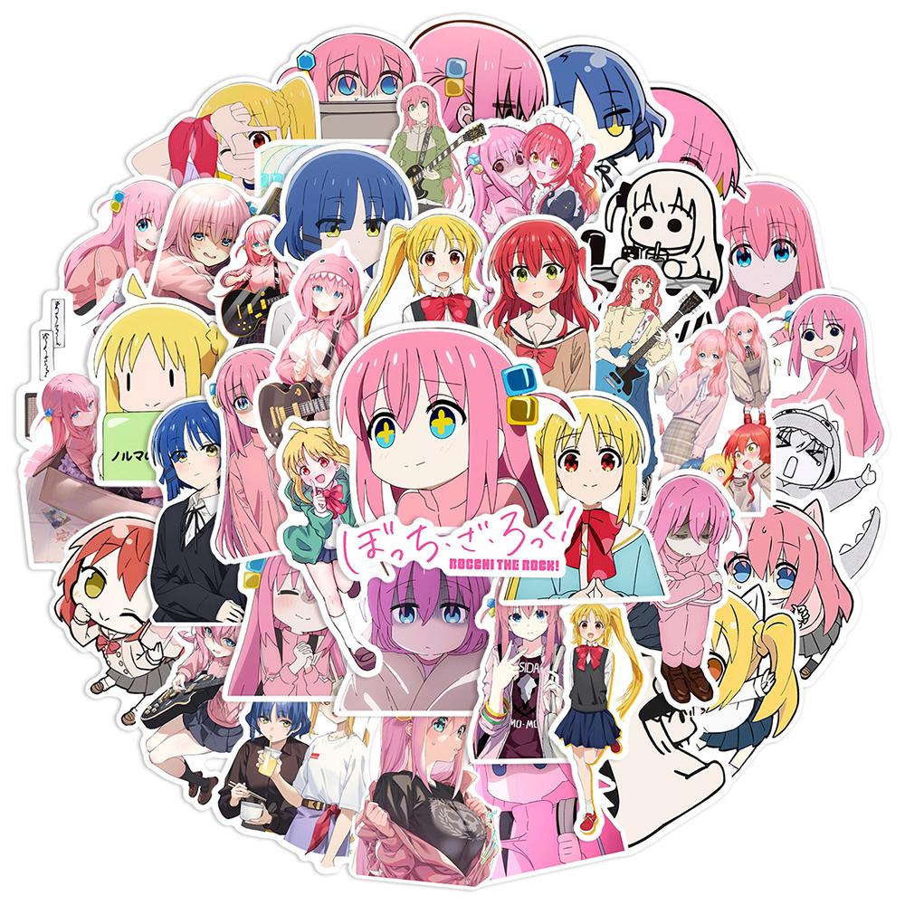 10/30/50pcs BOCCHI THE ROCK! Japanese Anime Stickers Cute Cartoon Gotoh Hitori Sticker Water Bottle Phone Laptop Sticker Packing
