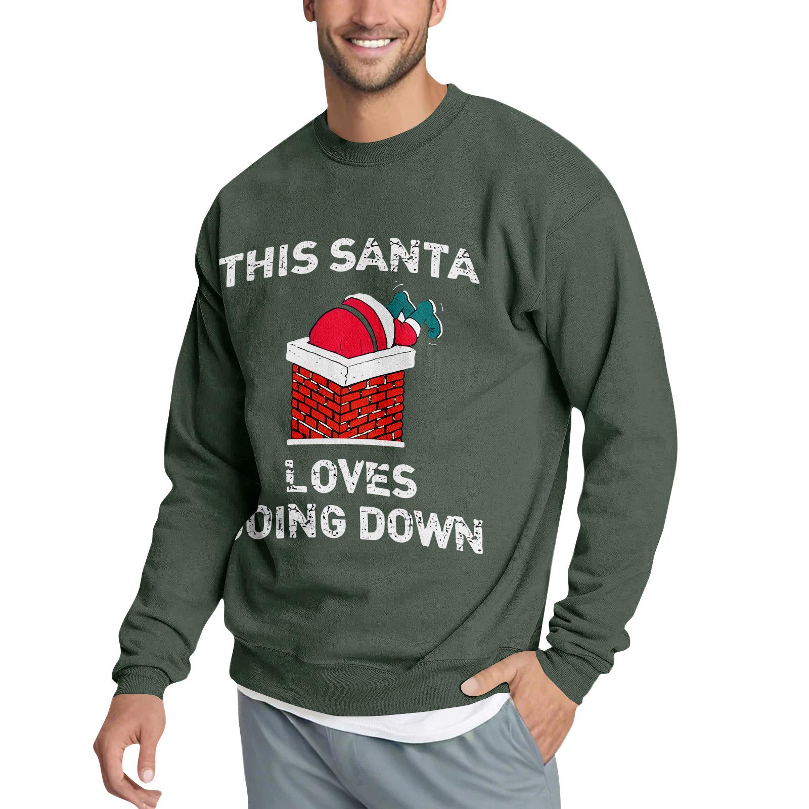 

Свободное мужское худи с рождественским принтом L