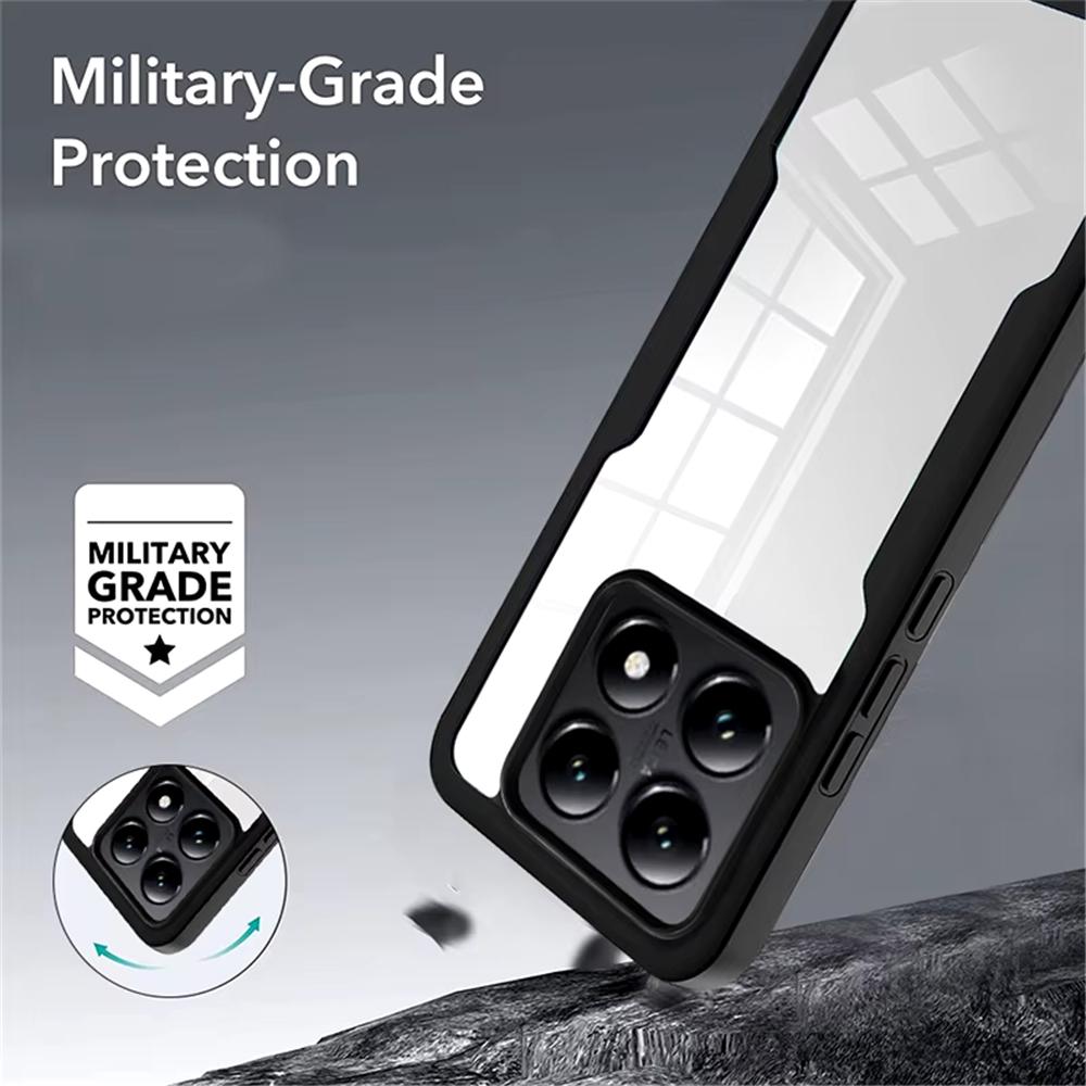 360 Full Cover Silicone Phone Case For Xiaomi 14T 13T 12T 11T 14 13 12 11 Pro 14 Ultra Shockproof Cover For Xiaomi 13 12 11 Lite