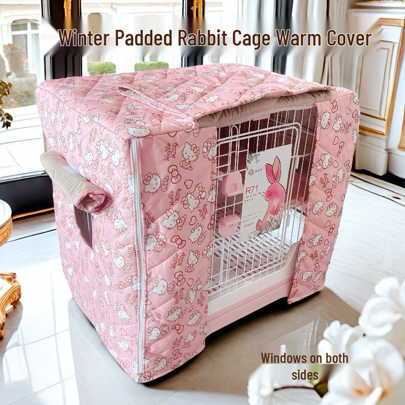 Rabbit Cage Winter Cover - Thick, Windproof, Cotton-Enhanced Style R81R71