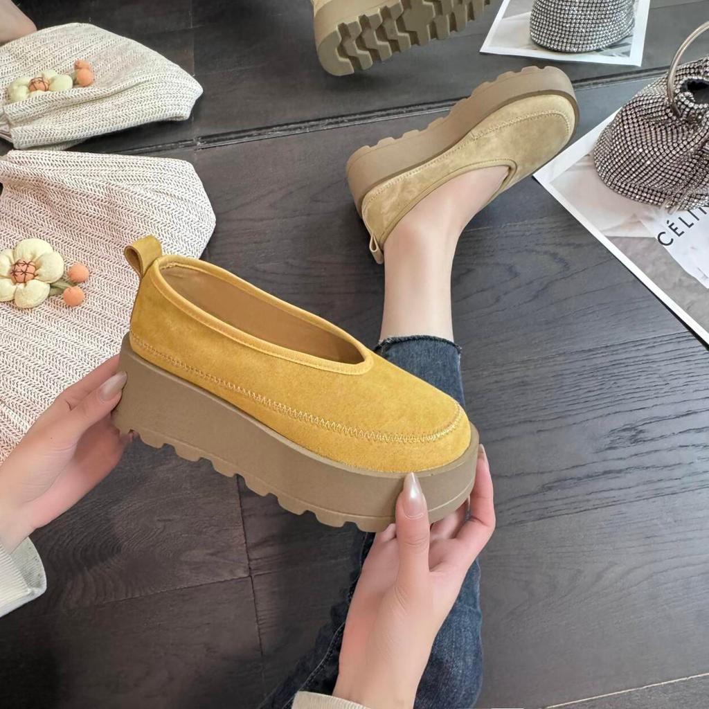Platform muffin single shoes spring and autumn new casual fashion versatile high sense