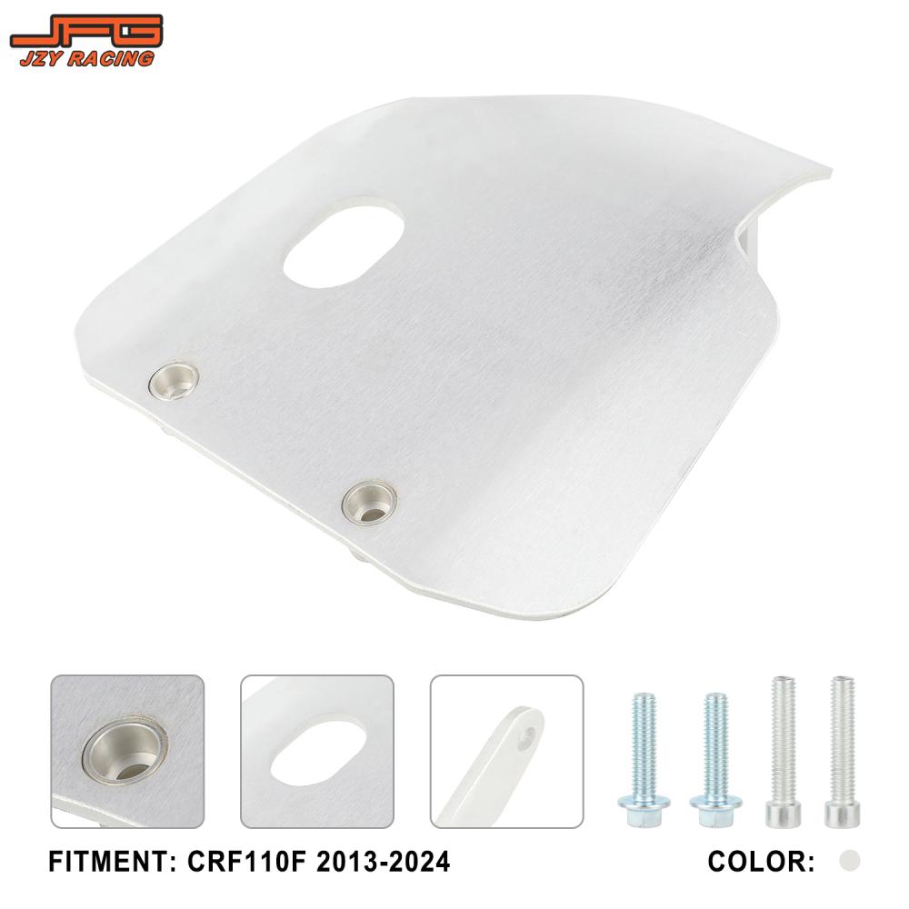 Motorcycle CNC Chassis Protection Bottom Plate Cover Accessories For Honda CRF 110 F 2013-2022 2023 2024 Dirt Pit Bike Motobike