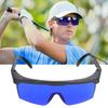 Okulary do szukania piłek golfowych z niebieskimi soczewkami, okulary przeciwsłoneczne z ochroną UV, z etui do przechowywania