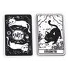 5PCs Black White Acrylic Tarot Pendants Rectangle Cat Double-sided Charms For DIY Earrings Necklace Jewelry Making 3.8cm X 2.3cm