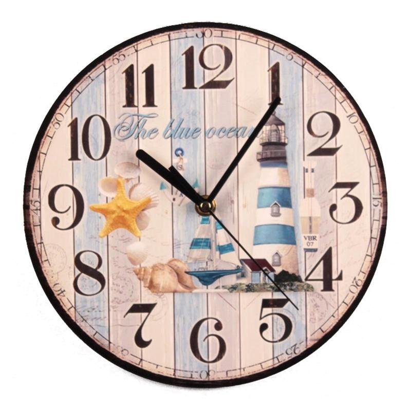 Wall Wooden Clocks Brief Design Silent Home Cafe Office Wall Decor 9inch Wall Art Large Wall Clocks 23cm Coffee Houses