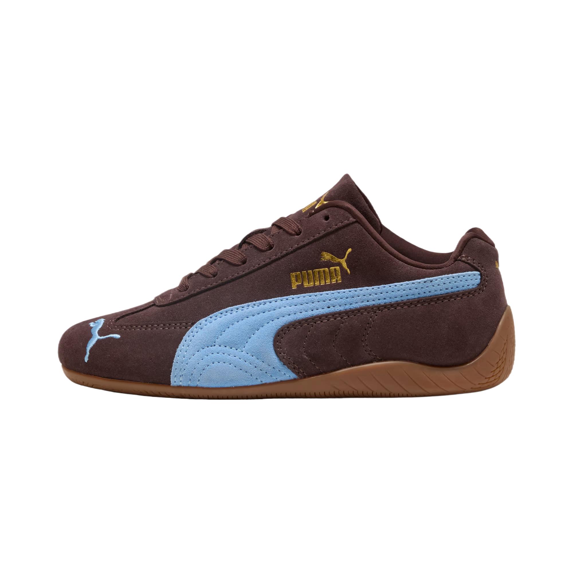 Puma Speedcat Og GS Chocolate Brown Team Light Blue Kids Sneakers 401698-29 36