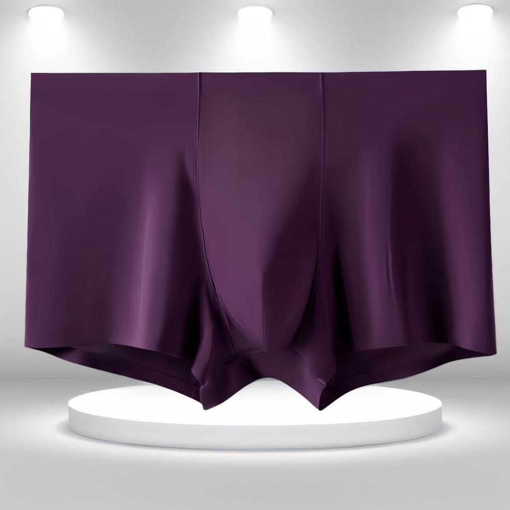 Men's Seamless Ice Silk Boxer Briefs - Summer Youth Collection