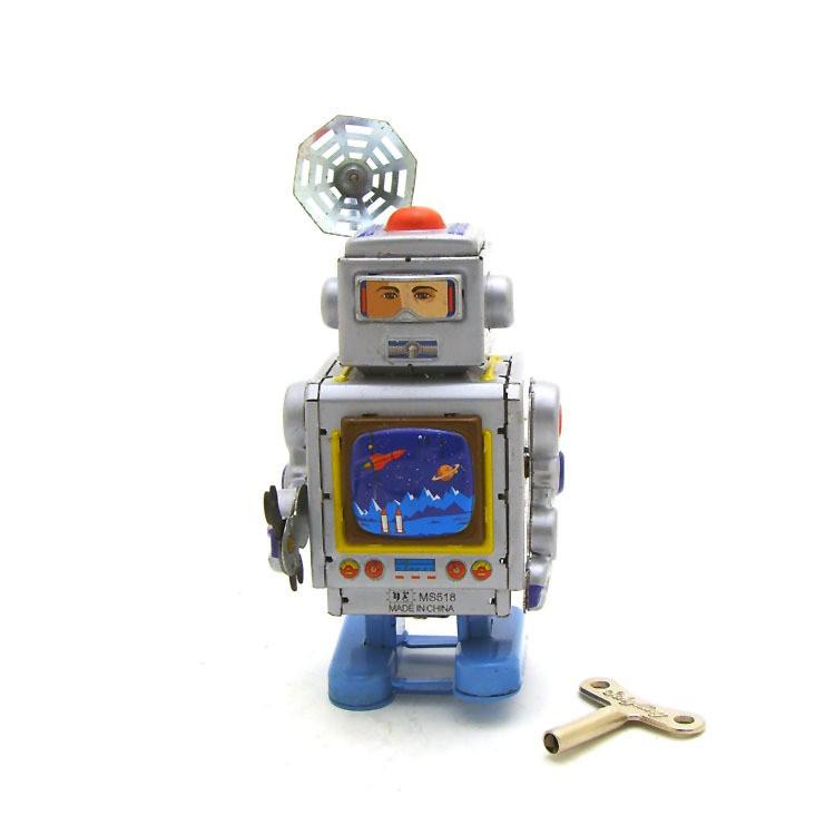 MS519 Retro Robot Figurine: Adult Collection for Home or Coffee Shop Decor