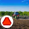 2er-Pack reflektierende Warndreiecke mit erhöhter Sichtbarkeit für den Einsatz in der Landwirtschaft, Golfcarts und Straßenbau Ve