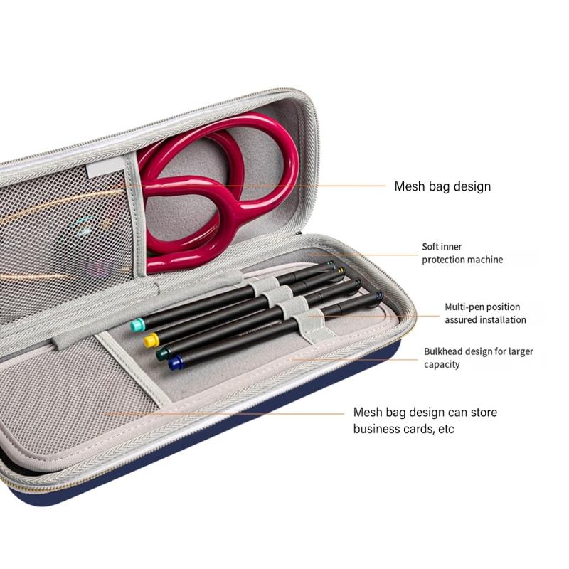 Shockproof EVA Medicals Equipment Organizers Case Suitable For Stethoscope Doctors Accessories With Soft Interior Lining