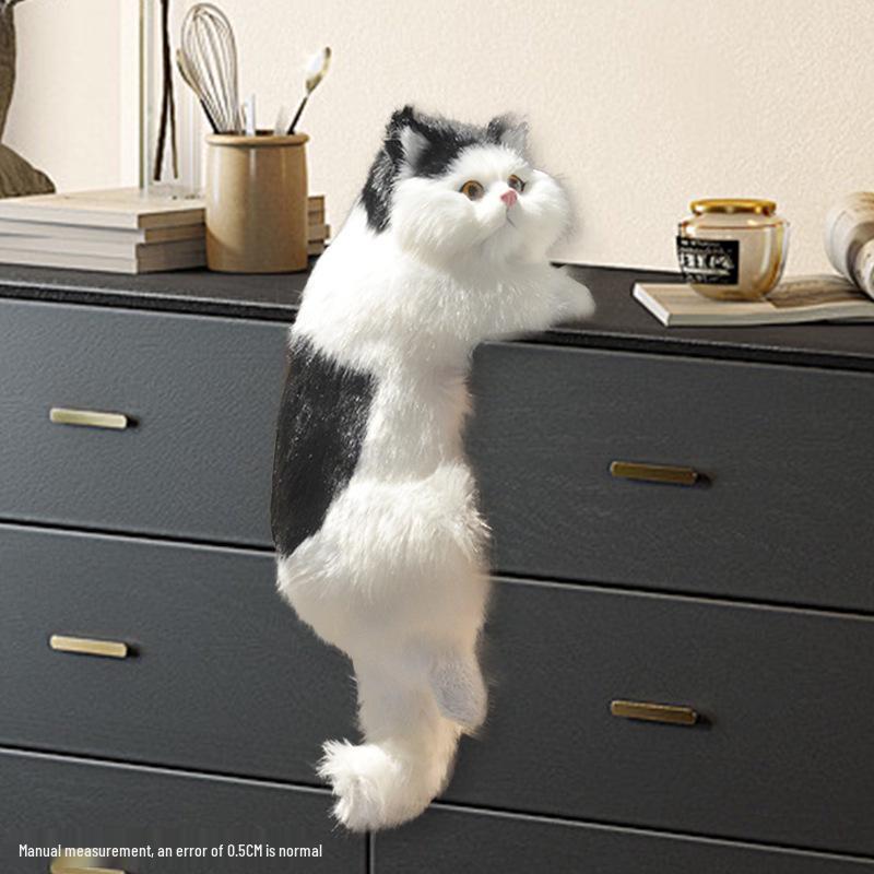 Realistic Hanging Cat Ornament for Home Decoration