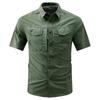 Men's 2026 Summer New Quick Dry Workwear Short Sleeve Shirt, Thin Loose Fit Outdoor Casual Half Sleeve Shirt, Trendy Style