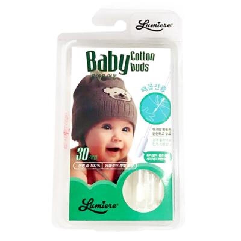 Newborn Cotton Swabs, Baby Cotton Swabs, 30-pack, Belly Button Oil Cotton Swabs, 7081