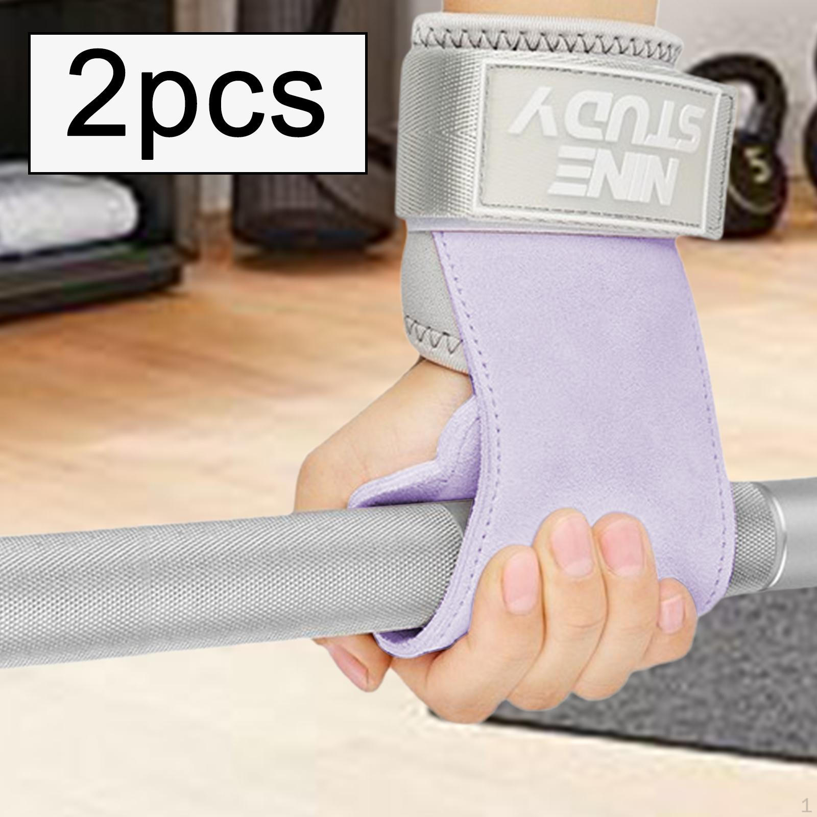 

Тяжелая атлетика Рукоятка Противоскользящие Подтягивания Защита Ладони Рукоятки для Женщин светло-фиолетовый