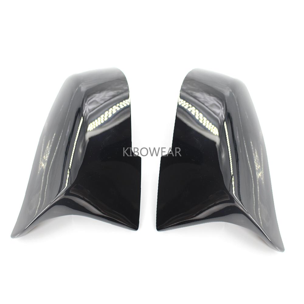 KIBOWEAR for BMW F22 F32 F35 F20 F30 X1 E84 Black Glossy Side Mirror Cover Caps ( like M3 M4 style) 1 2 3 4 series