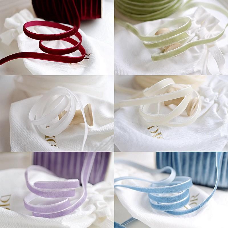 10 Yards Single-Sided Plush Tape Velvet Ribbon DlY Lace Decoration Hair Accessory Material