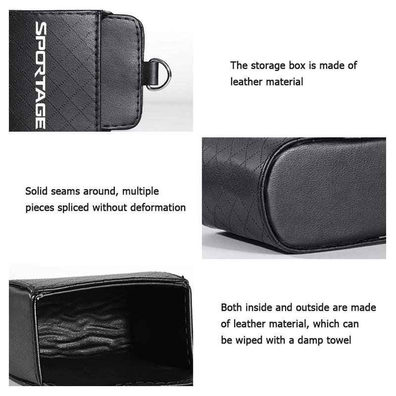 Coajtd1 For KIA Car Air Outlet Storage Bag Glasses Phone Organizer Box Mini Organizer Box Sportage Rio Ceed Niro Soul Stonic Proceed