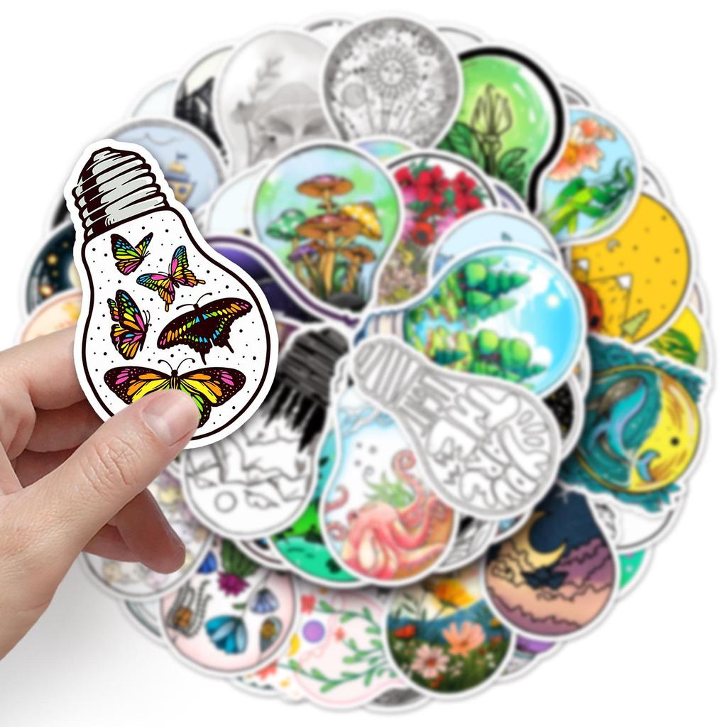 50pcs Creative World Graffiti Stickers for Phone Cases, Suitcases, Skateboards, and Water Cups.