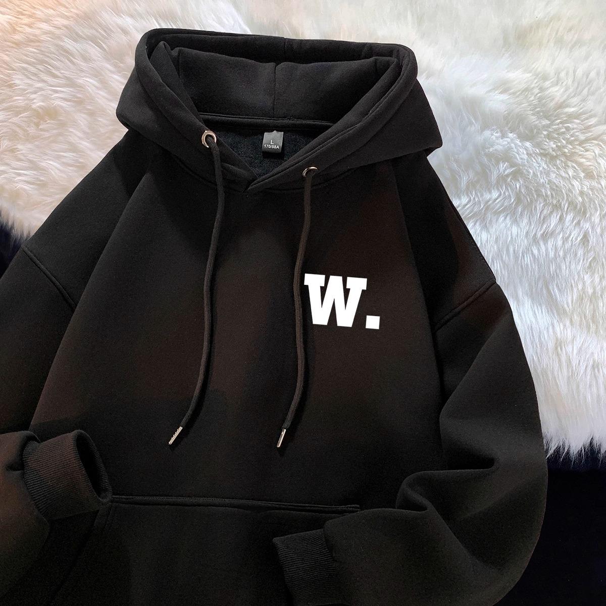 

Guochao Men s Cool Autumn/Winter Plus Velvet Hoodie Jacket 3XL (85-98 kg)