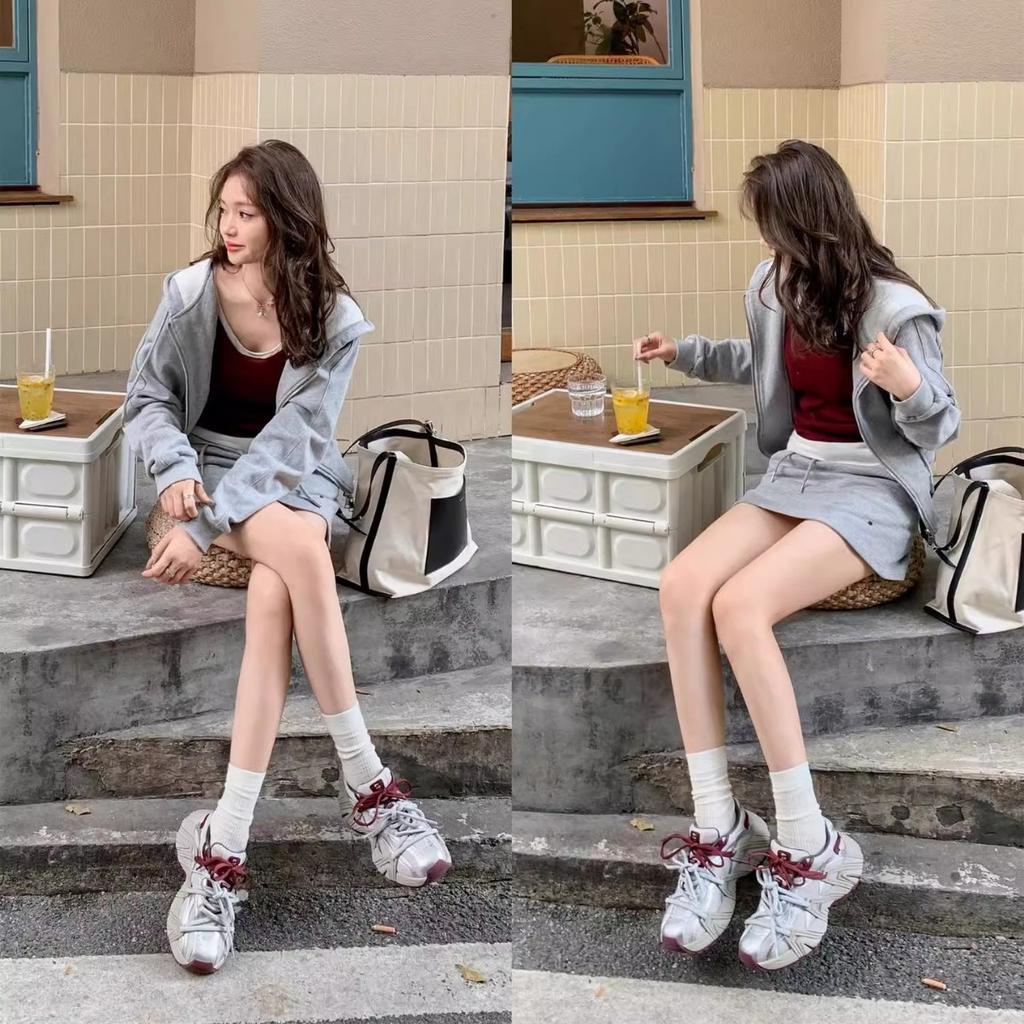 Super fire thick-soled breathable dad sports shoes ins trendy girl summer increase 2025 spring and autumn new popular leisure