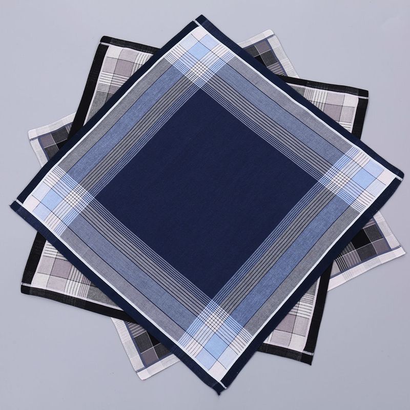 

Мужское чисто хлопковое старомодное винтажное тонкое квадратное полотенце, портативный носовой платок для пожилых людей, абсорбирующий пот, мягкий полностью хлопковый носовой платок Peiru: one for each of the three colors (opp bag)