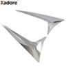 Rear Window Cover Trim For Mazda CX-5 CX5 KF 2017-   2024 Chrome Car Side Wing Spoiler Triangle Frame Accessories