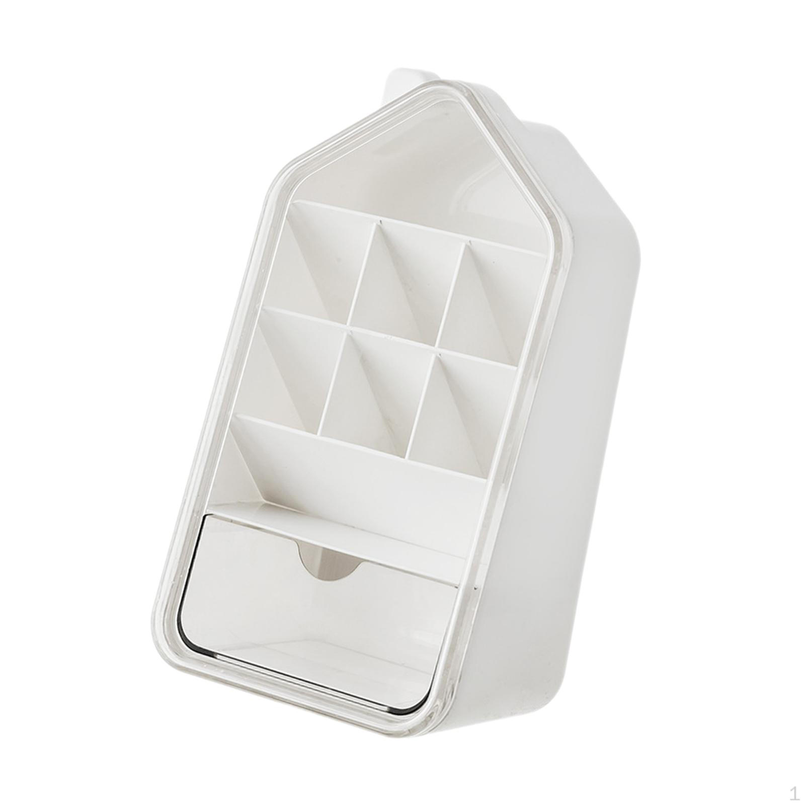 

Desk Organizer Cosmetic Desktop Pen Holder Container Gift Storage Box for Dorm 18cmx12cmx28.4cm