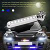 2pcs Wind Powered Car LED DayTime Running Light Auxiliary Lighting Rotation Fan Lamp Automobile Day Time Headlight