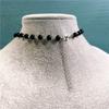 Gotisch Punk Antik Silber Doppel Schlangen Schwarz Perlenkette Halskette für Frauen Männer Halloween Party Halsband Kette Schmuck Geschenke