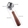 51mm Bottomless Portafilter with 3 Ears Stainless Steel Basket and Solid Wood Handle Portafilter
