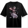 Gojo Lila Anime Jujutsu Kaisen Grafik T-Shirt 100% Baumwolle Oversized Shirt Unisex Y2k Unisex Kurzarm Rundhals Verkaufen Beliebt