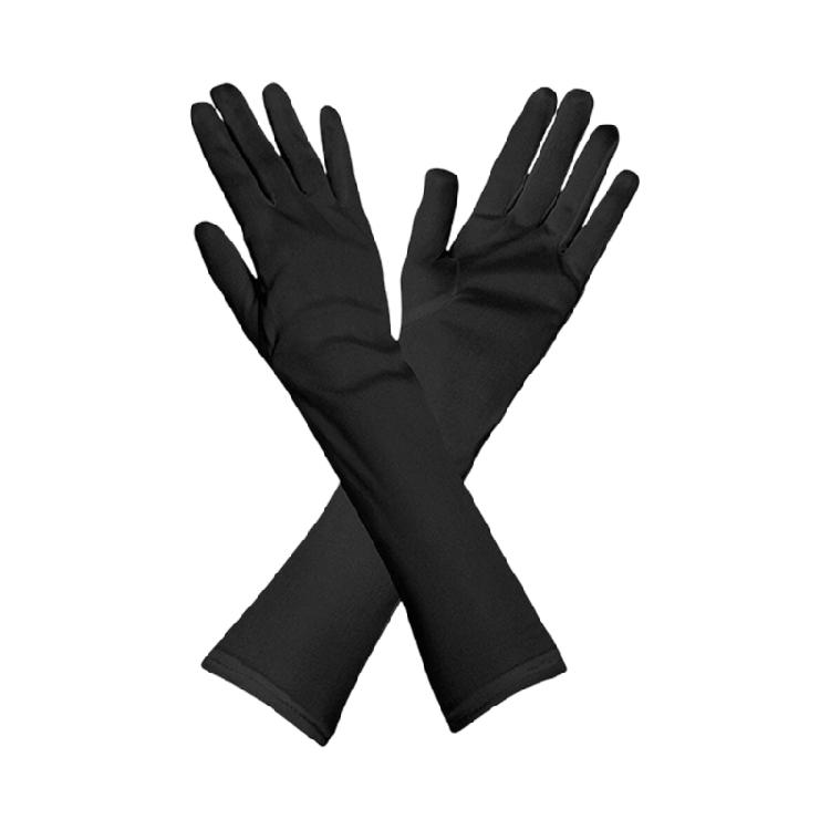 Elbow Length Sleeve Evening Gloves For Women Stretchy Soft Red Vintage Themed Event Accessories