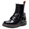 Martin Boots Buckle Belt Tooling Boots Women's Buckle Short Boots Men's and Women's Leather Boots Round Head Tide