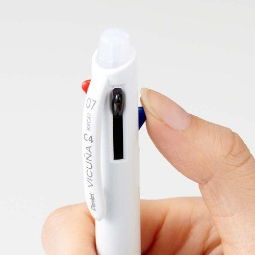 Pentel 4 Color Ballpoint Pen Vicuna BXC47W 0.7 White