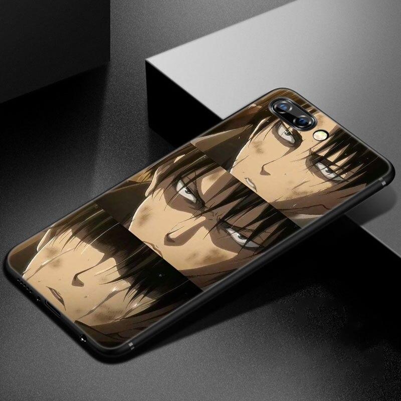 Anime Attack On Titan Phone Case For Huawei Honor 7A 8A 9X 20 Pro 8 10X Lite 7S 8C 8S 8X 9A 9C 10i 20i 30i 20E 20S Black Cover