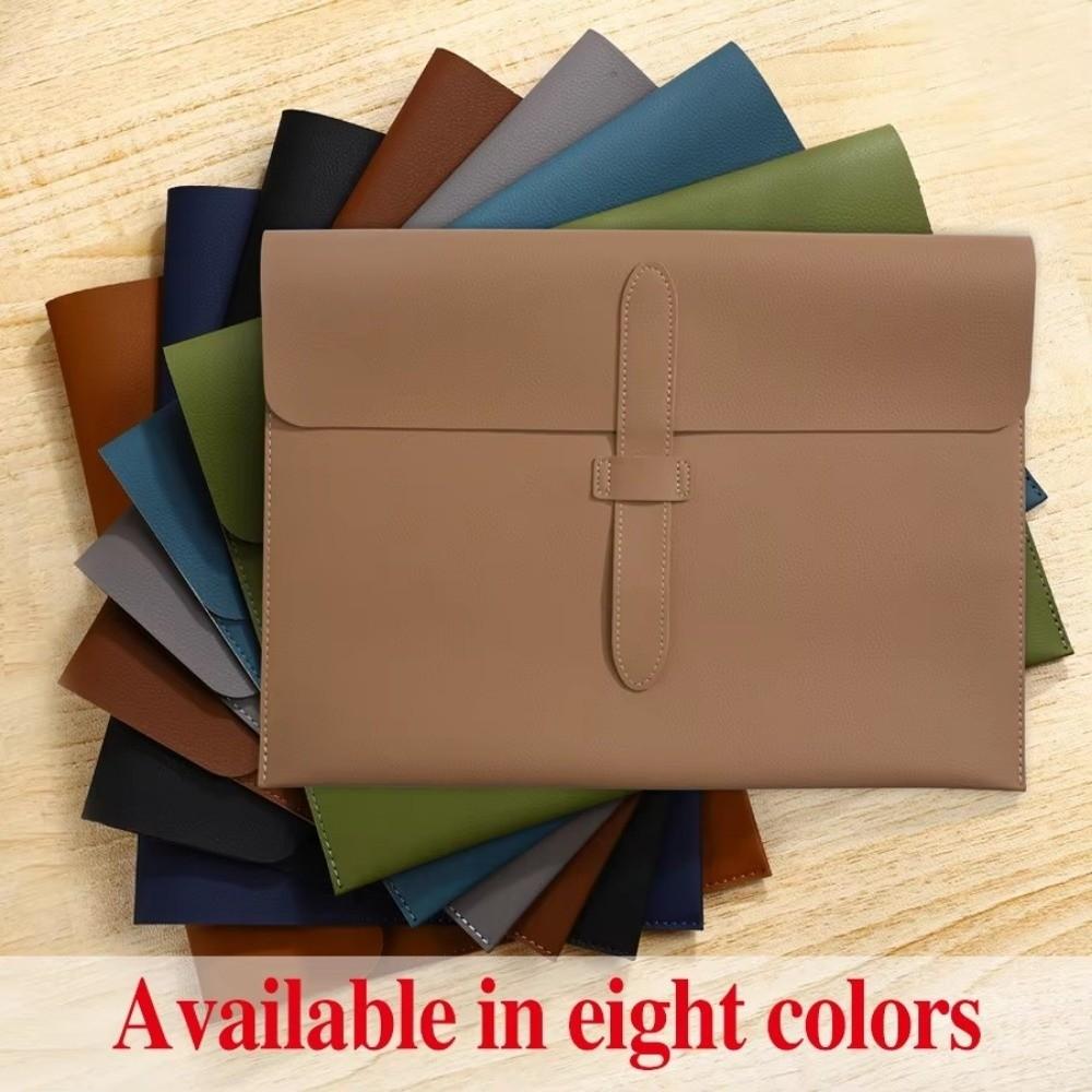 PU Leather Document Folder A4 Storage Bag Fashion Document Bag Office Organizer
