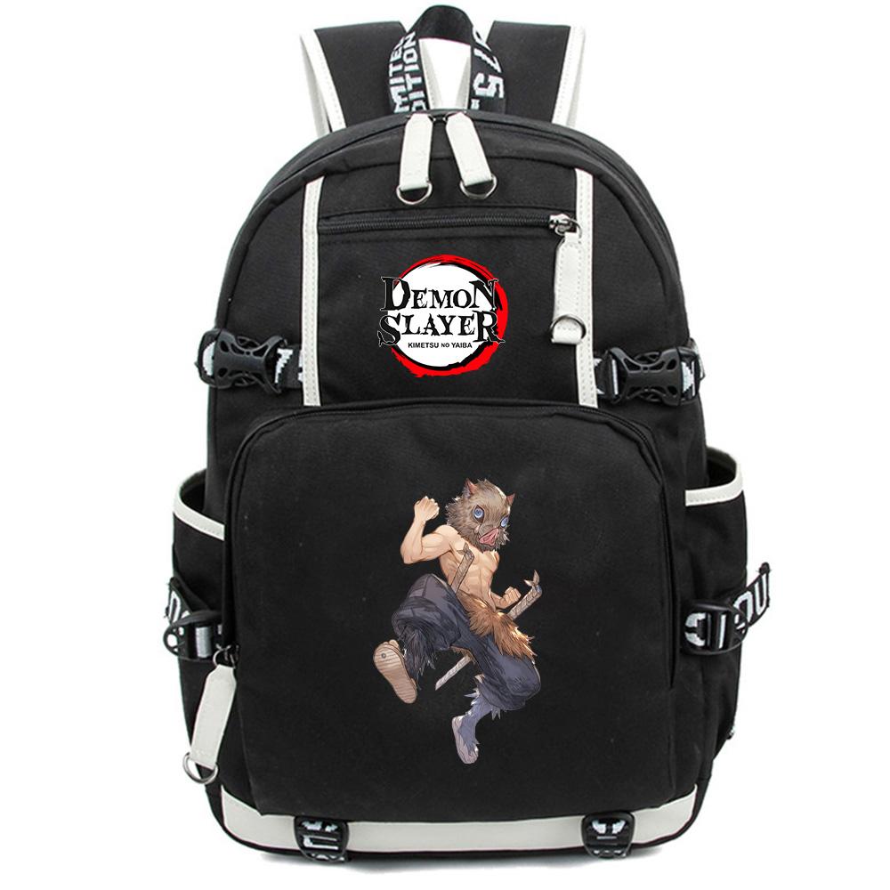 Anime Cartoon Demon Slayer Bedruckter Rucksack Große Kapazität Schultasche Laptop Unisex Studenten Schultasche Reise Outdoor Tasche