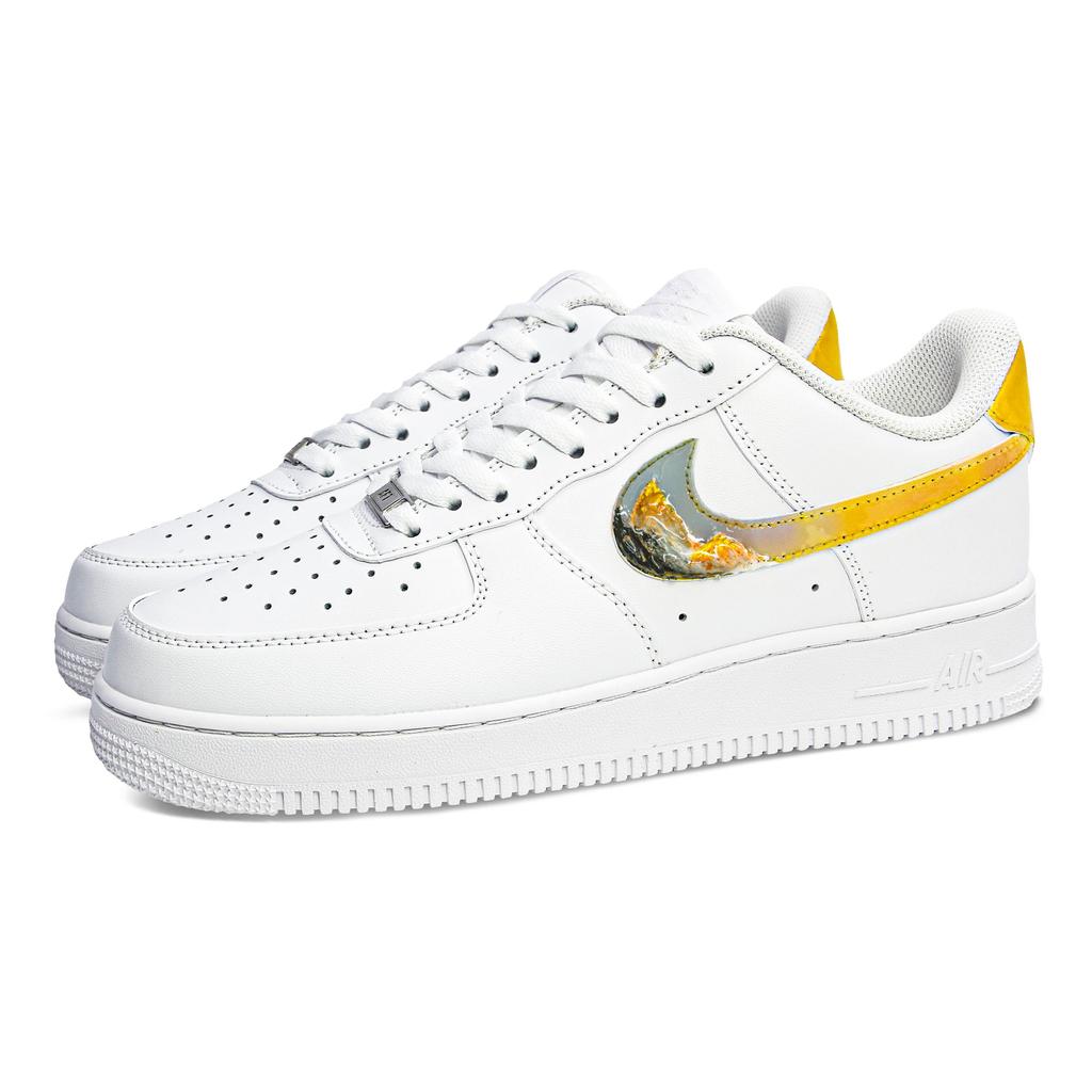 Nike Air Force 1 Abrasion Resistant Abrasion Resistant Low Top Skateboard Shoes Unisex White CW2288-111(Team1110-S-BOX)