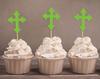 Darling Souvenir| Christening Baptism Cupcake Toppers| Dessert Decorations - Pack Of