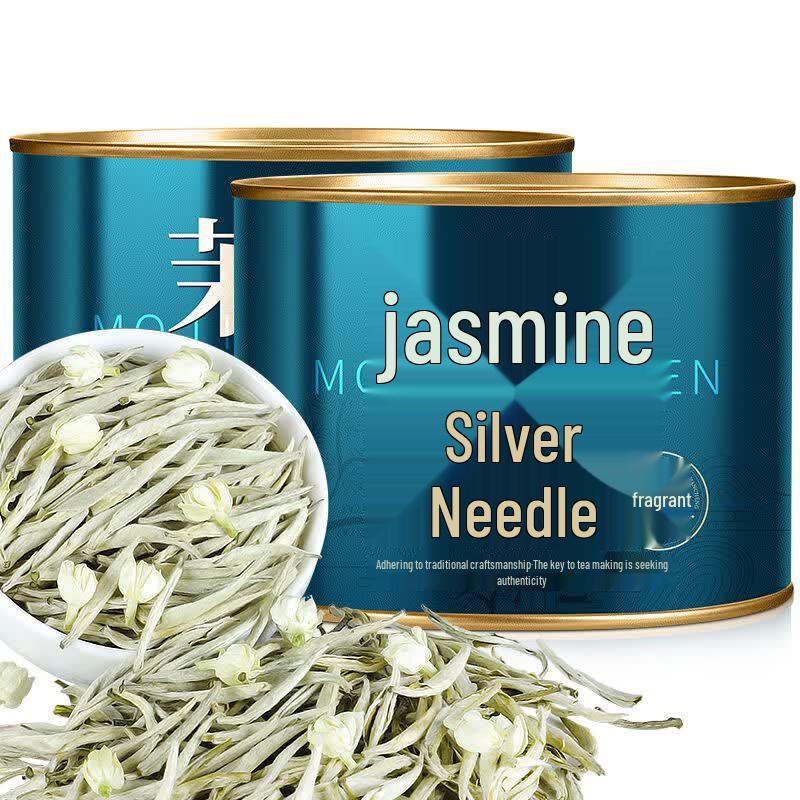 Lushangsi Nine-Scented Jasmine Silver Needle Tea (2 Cans)