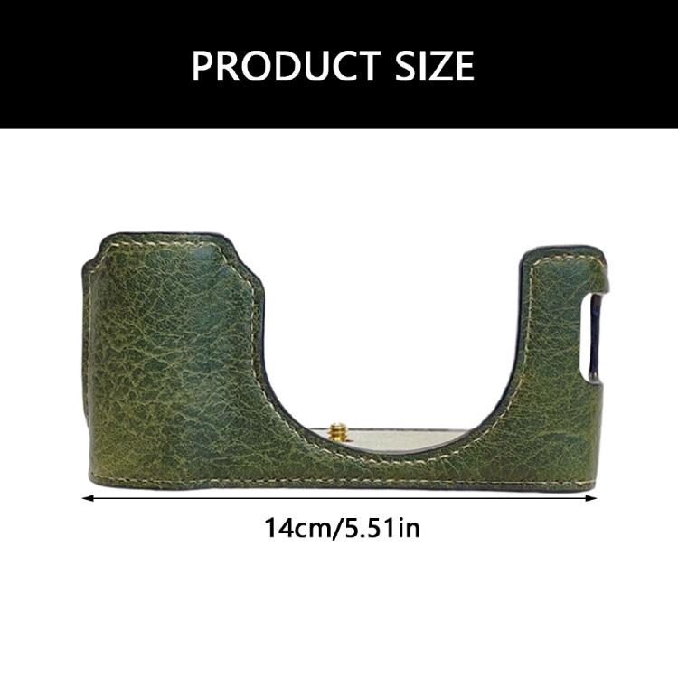 PU Leather Half Case Bag Travel Friendly for X100VI Ensuring Easy Operating and Secure Attachment