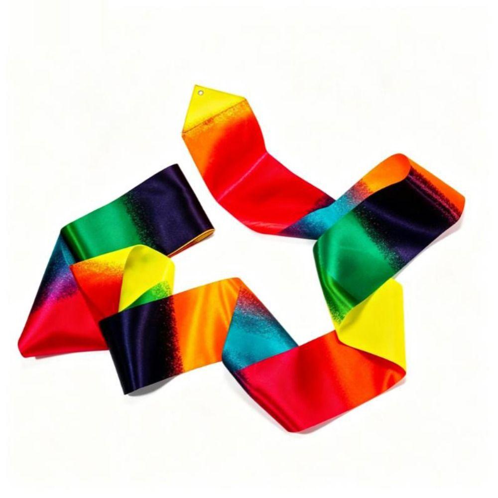 with Stick Twirling Dance Ribbons Gradient Gymnastics Ribbon for Dance Accessories/for Art Dances