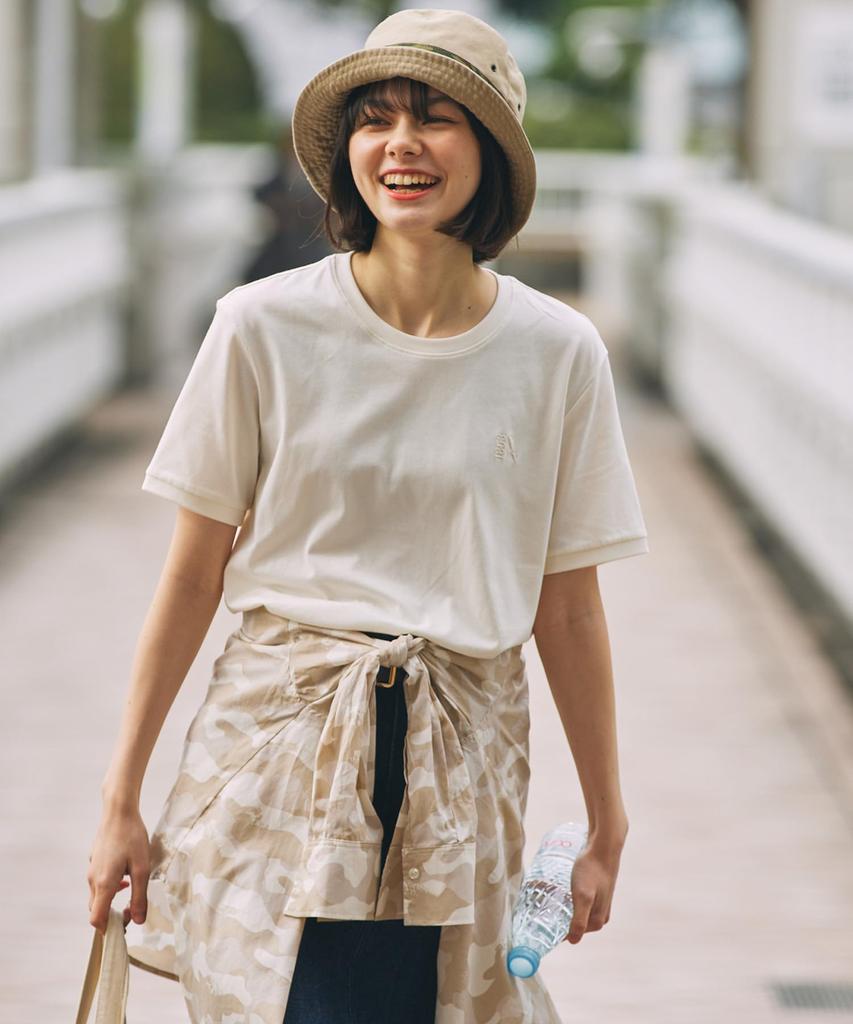 Aigle 1853 Logo XL T-Shirt [Official] [EC Exclusive] Moisture-Wicking, Quick-Drying T-Shirt, White,