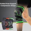1pc Knee Support Gym Adjustable Elastic Knitted Knee Pads Basketball Breathable Cycling Sports Compression Straps Knee Sleeve