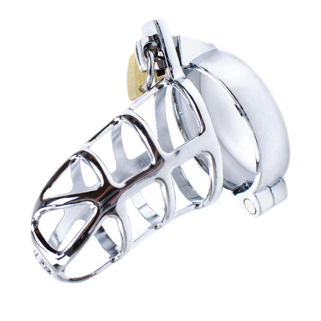 Adult Men's Alloy Chastity Belt with Lock - Alternative Erotic Toy