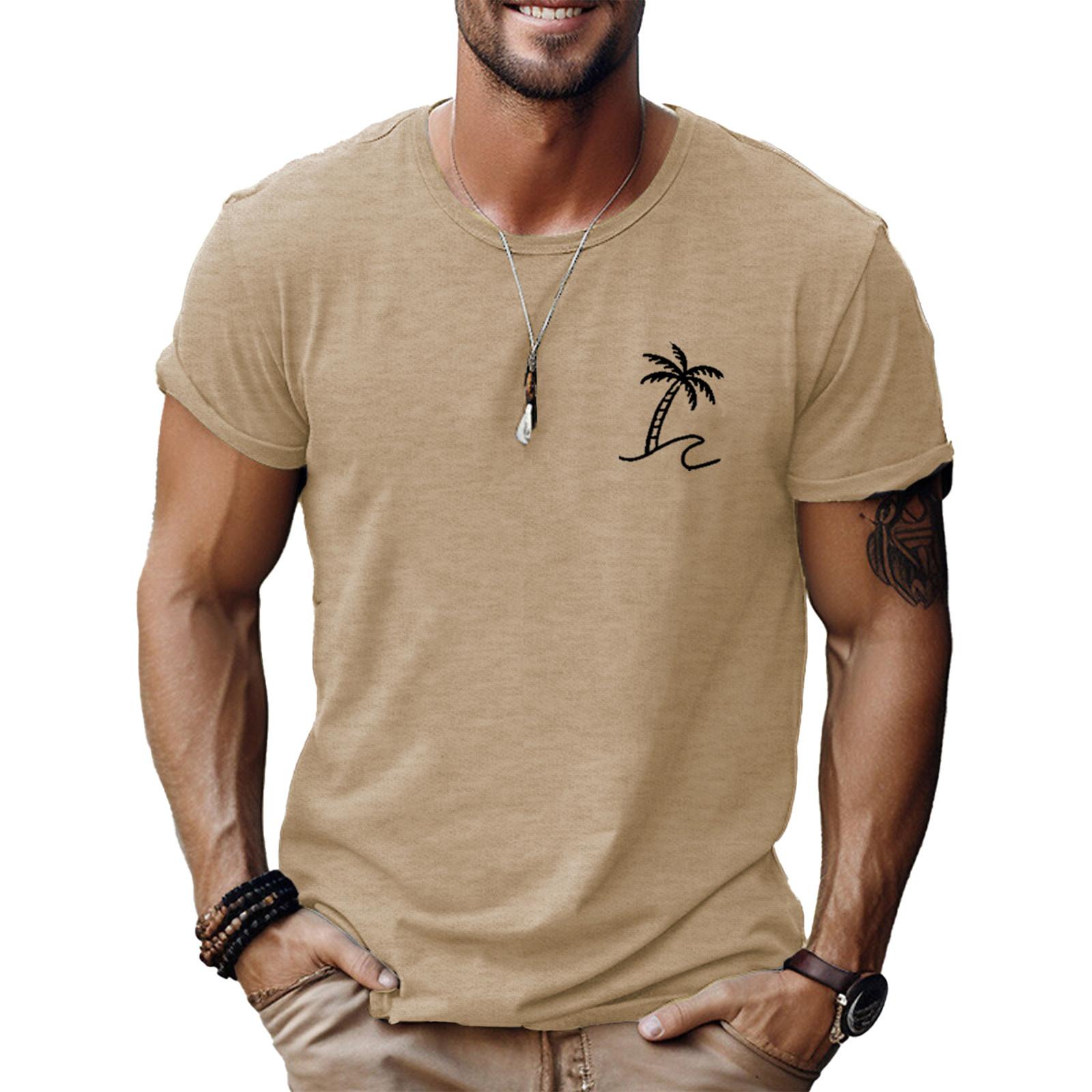 

Men s T-shirt T-shirts Graphic Text Pool3D Printing Street Casual Short Sleeve Printed Clothing Basic XL хакі