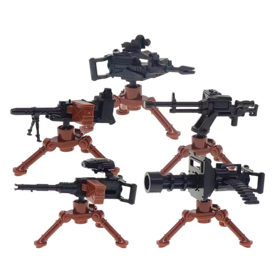 Military Building Block Set Compatible Solider Figures Army Weapons Guns Gift Presents Equipment Accessories NSV Gatling Mortar Toys Playsets